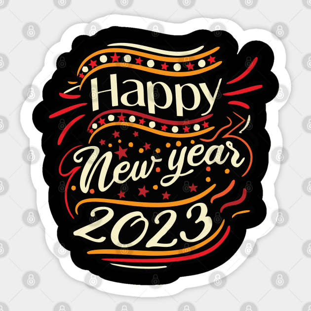 HAVE A MERRY CHRISTMAS - HAPPY NEW YEAR 2023 Sticker by levelsart